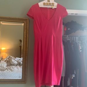Hot pink knew length H&M dress